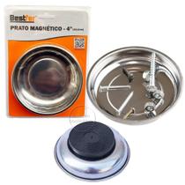 Prato Magnético Redondo Organizar Parafuso Porca Pregos 10cm - BESTFER