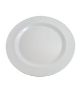 Prato Melamina Branco 25Cm Super Resistente Fundo Raso
