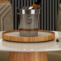 Prato Mesa Giratorio Gourmet Esmeralda/ Offwhite