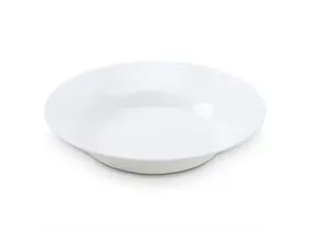 Prato Opaline Menu Fundo 23CM Branco Duralex Vidro Temperado