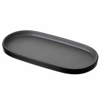 Prato oval 23,5 x 11cm - dual color cinza