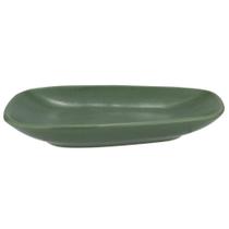 Prato oval Sumatra em ceramica L21,4xP12xA3,3cm cor verde - L Hermitage Prato oval Sumatra em ceramica L21,4xP12xA3,3cm cor verde - L Hermitage
