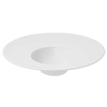Prato Oxford Porcelana Branca para Entrada 30cm tipo Chapéu