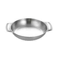 Prato Panelinha Pergaminho Luxo Aço Inox Paella 18 Cm