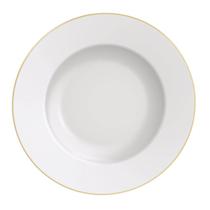 Prato Pão Tramontina Elisa em Porcelana 17cm Borda Dourada