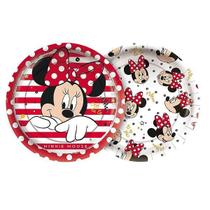 Prato Papel Minnie Mouse C/8 Regina