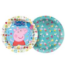 Prato Papel Redondo 18cm - Peppa Pig Clássica - 12 unidades - Regina -