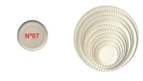 Prato Papelão Natural Redonda Nº07 (28Cm) C/100 Deskart