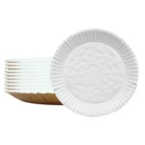 Prato Papelão Plastificado Branco 00 C/10 Conarte