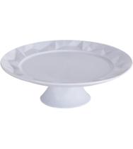 Prato Para Bolo 32,5cm por 10,5cm Com Pé Edros Porcelana Germer