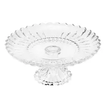 Prato para Bolo Wolff Geneva de Cristal com Pé 30cm x 13cm