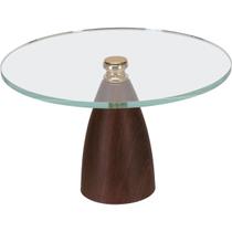 Prato para Doces Home&Co 19x30cm Vidro Transparente Mesa Posta Jantar e Ceia