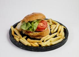 Prato para Hamburguer Pedra Sabão 26 cm Prato para Hamburguer Pedra Sabão 26 cm
