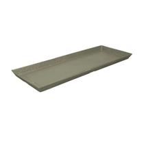 Prato para Jardim Retangular Slim 65 Cinza/Mármore
