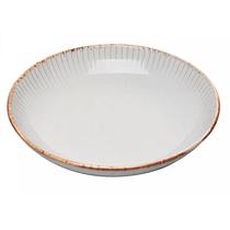 Prato para Massa de Cerâmica Linear Cinza 23cm 220648 - Lyor Prato para Massa de Cerâmica Linear Cinza 23cm 220648 - Lyor