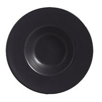 Prato Para Massas Risotos Sobremesas Fundo Prato Chapéu Cor Preto Matte Fosco