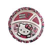 Prato Para Papinha Infantil Com Divisórias - Hello Kitty - Gedex