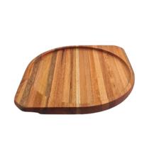 Prato para Pizza 33x43cm com rebaixe e pegador 30cm