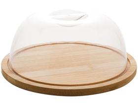 Prato para queijo com cúpula 18,5x18,5x8 Prato para queijo com cúpula 18,5x18,5x8