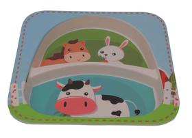 Prato para refeição infantil mimo style friendly farm