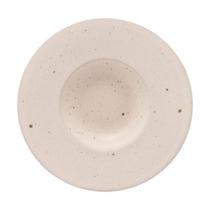 Prato Para Risoto Em Cerâmica Mist 26cm Wolff Branco Matte