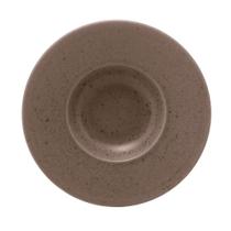 Prato Para Risoto Em Cerâmica Mist 26cm Wolff Marrom Matte