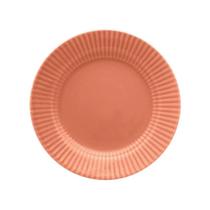 Prato para Sobremesa Canelé Salmão em Cerâmica 18cm - Biona Prato para Sobremesa Canelé Salmão em Cerâmica 18cm - Biona