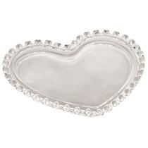 Prato para Sobremesa de Coração Cristal 18cm Prato para Sobremesa de Coração Cristal 18cm