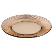 Prato para Sobremesa de Cristal Renaissance Âmbar 22 cm