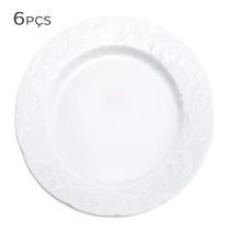 Prato para Sobremesa de Porcelana Vendange Wolff 21CM 6PÇS