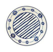 Prato para Sobremesa Margaridas em Cerâmica 18cm - Biona Prato para Sobremesa Margaridas em Cerâmica 18cm - Biona