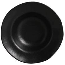 Prato para Sobremesa Porto Brasil Cerâmica 250ml Preto Matte Orgânico 19cm Mesa Posta Prato para Sobremesa Porto Brasil Cerâmica 250ml Preto Matte Orgânico 19cm Mesa Posta