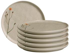 Prato para Sobremesa Raso 21,5cm Porto Brasil Cerâmica Bio Prato para Sobremesa Raso 21,5cm Porto Brasil Cerâmica Bio