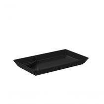 Prato Para Sushi 19,3x11,2x21,5cm Preto Uno Coza Preto