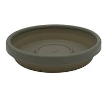 Prato para Vaso Veneza ECO 16 (14,5X2,5) Cinza Taupe OKLA