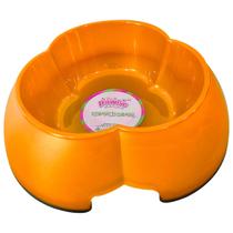 Prato Pawise em Formato de Flor Laranja Design Divertido e Colorido para Alimentação do seu Pet