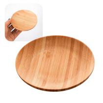 Prato Pequeno De Bambu Pires Mini Aperitivo Canapés Multiuso 11cm Verona Lyor