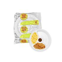 Prato Petisqueira 3 Divisórias Resistente Para Eventos - 20un Prato Petisqueira 3 Divisórias Resistente Para Eventos - 20un