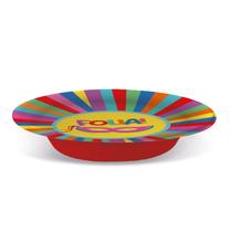 Prato Petisqueira Laminado Carnaval - 8 unidades - Cromus - Rizzo