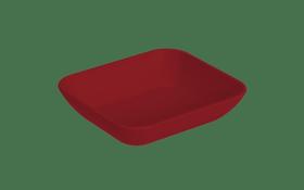 Prato Petisqueira Pequeno 10,2 cm Plástico Cor Vermelho Bold Linha Uno Coza Prato Petisqueira Pequeno 10,2 cm Plástico Cor Vermelho Bold Linha Uno Coza