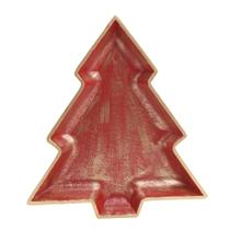 Prato Pinheiro Ouro/Vermelho 30cm C/1Un 1009233 - Cromus