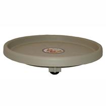 Prato Plástico 40cm c/Rodas (Suporta até 120kg) Cinza OKLA