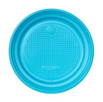 Prato Plástico Descartável Azul PR15 Com 10 Unidades Plastik Prato Plástico Descartável Azul PR15 Com 10 Unidades Plastik