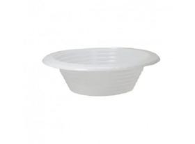 Prato Plástico Descartável PrBr15 Branco Fundo com 10 Unidades