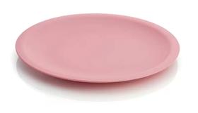 Prato Plástico Fundo Redondo Rosa 700ml