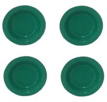 Prato Plástico Merenda Escolar 21 cm Verde - 12 Pçs Prato Plástico Merenda Escolar 21 cm Verde - 12 Pçs