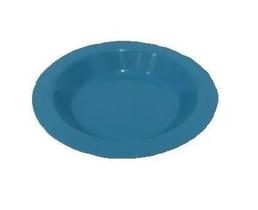 Prato Plástico Merenda Escolar Azul 21 cm - 100 Pçs Prato Plástico Merenda Escolar Azul 21 cm - 100 Pçs