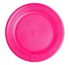 Prato Plástico Raso 15cm Pink Com 10 Unidades Louri Festas