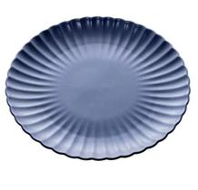 Prato Porcelana Nordica Azul Escuro Matt 26x3cm Bon Gourmet
