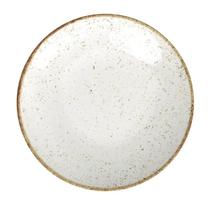 Prato Porcelana Tramontina Rustico Sobremesa Decorado 21cm